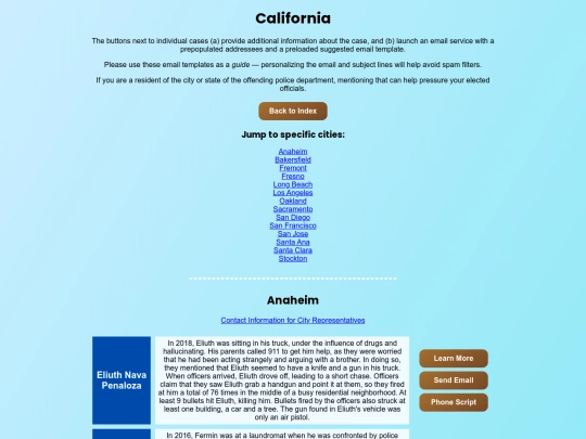 testing/california screenshot