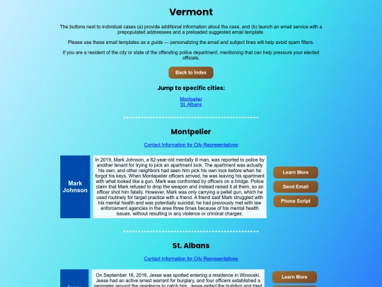 testing/vermont screenshot