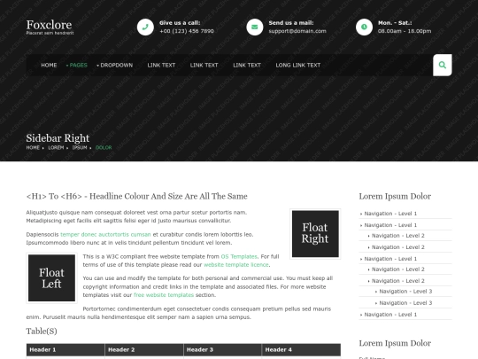 pages/sidebar-right screenshot