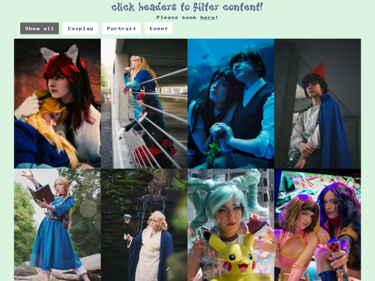 portfolio/photography screenshot