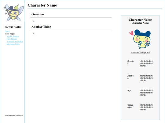 wiki-template screenshot
