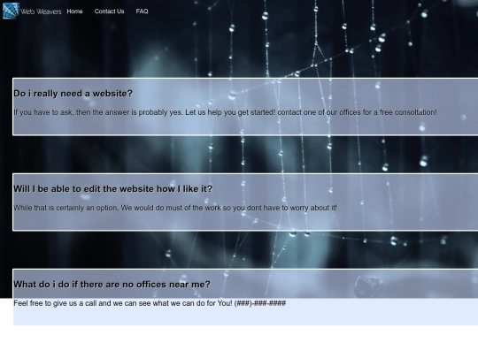 FAQ screenshot