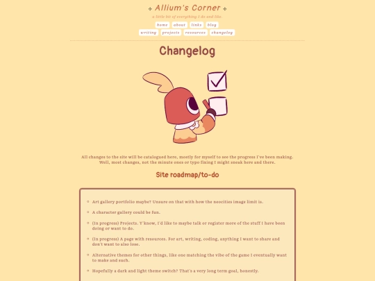 changelog screenshot