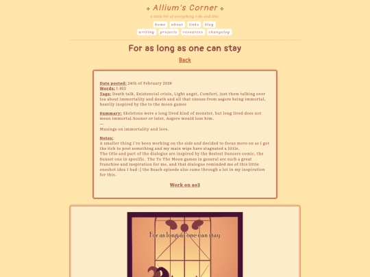 writing/for as long as one can stay screenshot