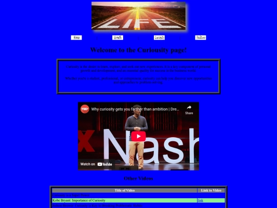 Html-4/curiosity screenshot