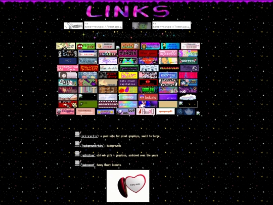 links screenshot