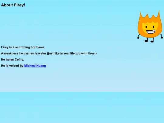 FireyCharacter screenshot