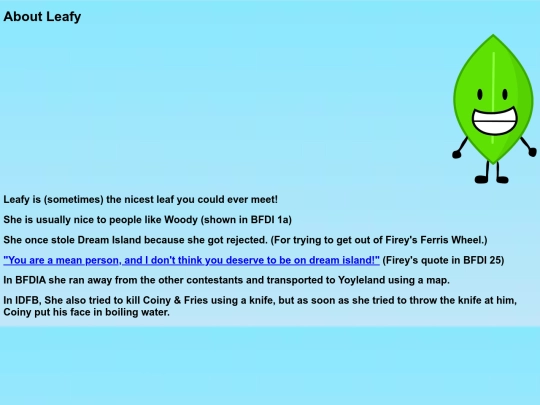 LeafyCharacter screenshot