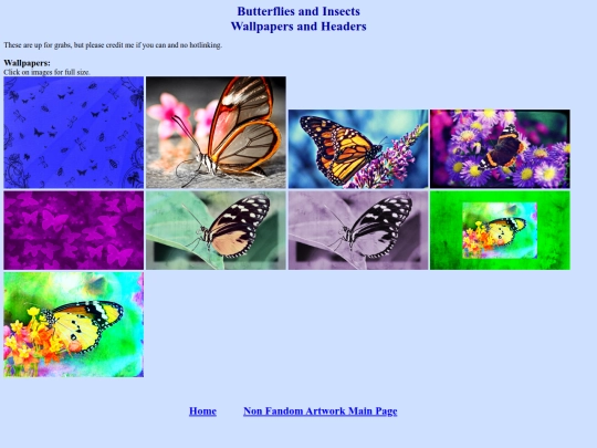 NonFandomDigitalIcons/Artwork/07bButterflyInsectWallpapersHeaders screenshot