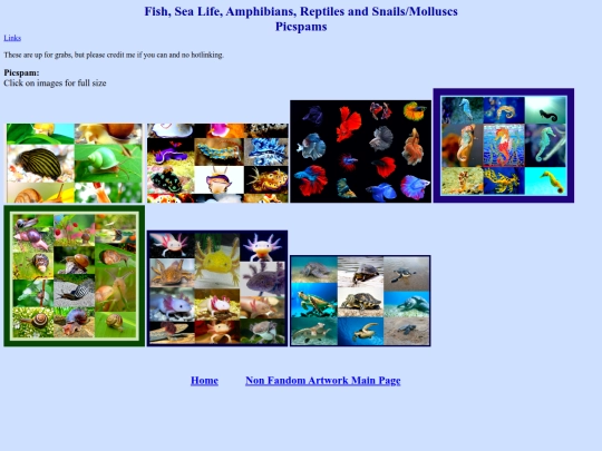 NonFandomDigitalIcons/Artwork/08cFishSeaLifeAmphibianPicspams screenshot
