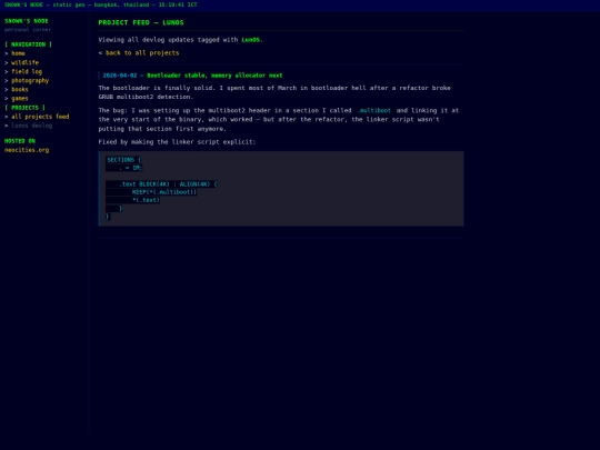 project/lunos screenshot