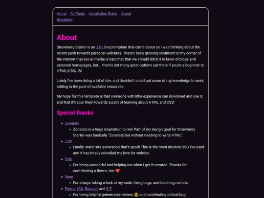 info/about screenshot