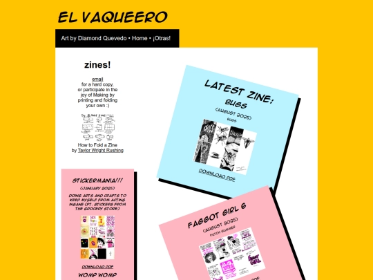 zines screenshot