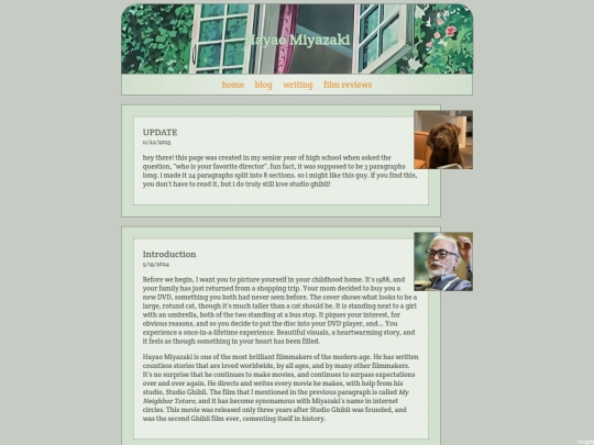 biography screenshot