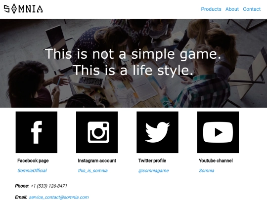 somnia/contact screenshot