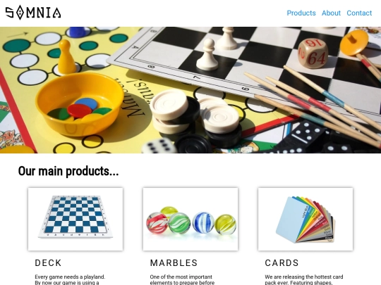 somnia/products screenshot