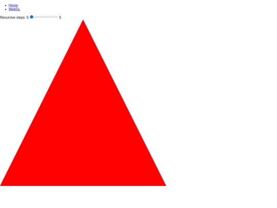 webgl/2DSierpinskiTriangle screenshot