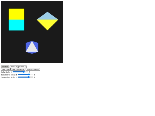 webgl/CubeTetraOcto screenshot
