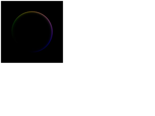 webgl/RainbowHaloShader screenshot