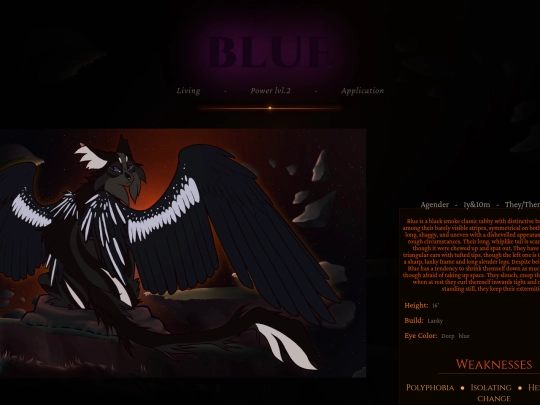 Player Characters/blue screenshot