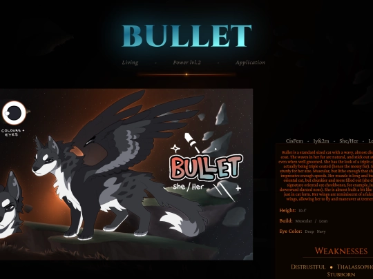 Player Characters/bullet screenshot