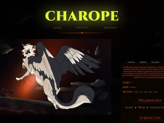 Player Characters/charope screenshot