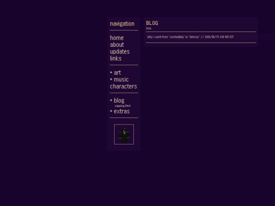 Blog screenshot