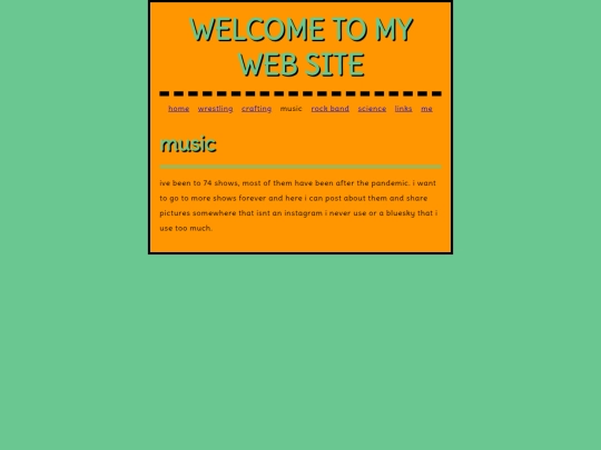music/shows screenshot