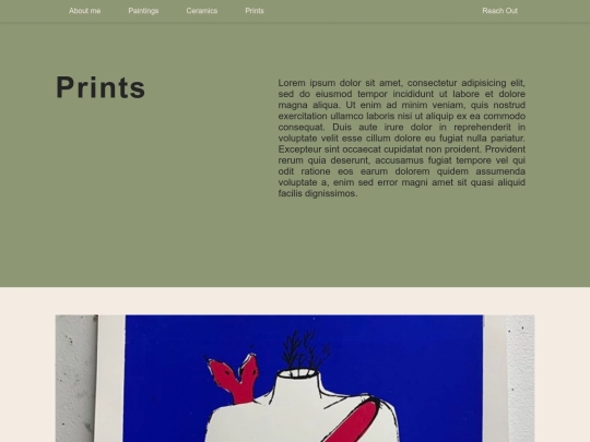 portfolio-project/prints screenshot