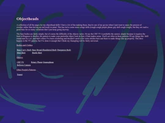 crochet/page/objecthead screenshot