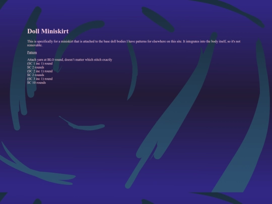 crochet/page/objecthead/miniskirt screenshot