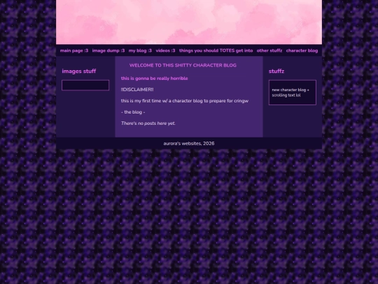 characterblog screenshot