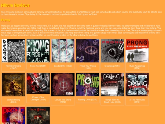 albums screenshot