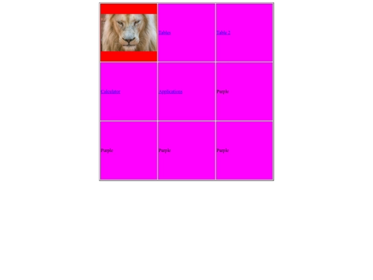 tables screenshot
