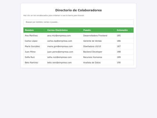 index screenshot