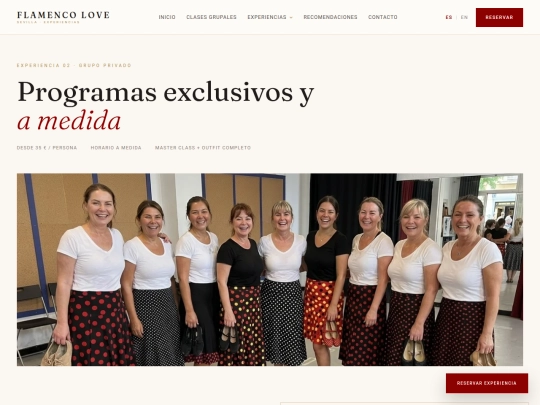FLAMENCO WEB/Grupo Privado.dc screenshot