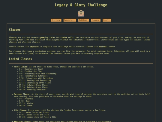 clauses screenshot