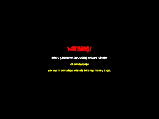 warning screenshot
