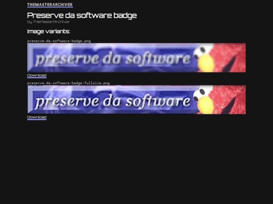 badge/preserve-da-software screenshot