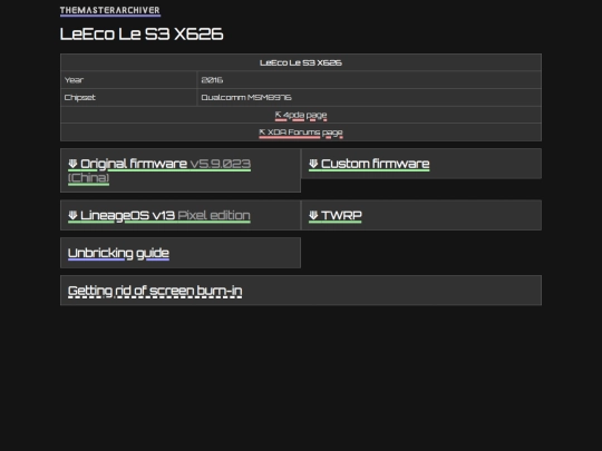 devices/leeco-le-s3-x626 screenshot