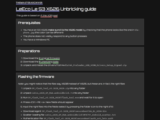 devices/leeco-le-s3-x626/unbricking screenshot