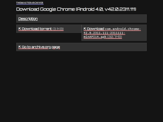 download/google-chrome-android-v42.0.2311.111 screenshot