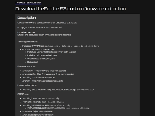 download/leeco-le-s3-x626-custom-firmware screenshot