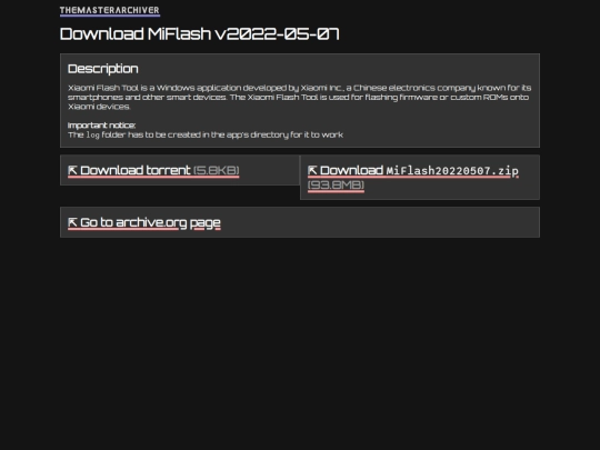 download/miflash-v2022-05-07 screenshot