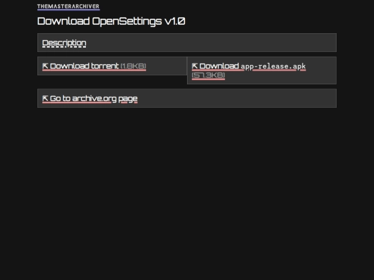 download/opensettings-v1.0 screenshot