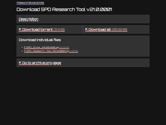 download/spd-research-tool-v21.0.0001 screenshot