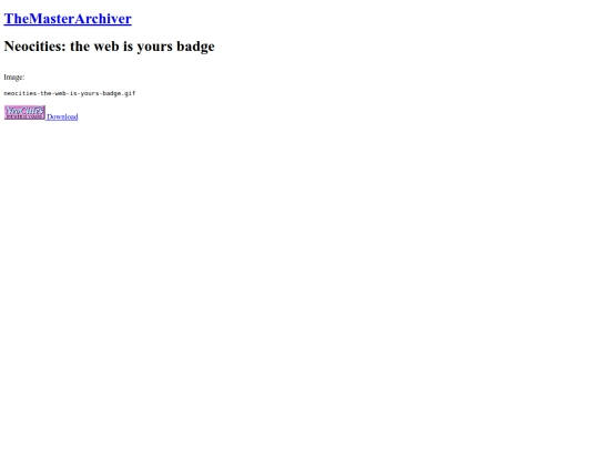 legacy/badge/neocities-the-web-is-yours screenshot