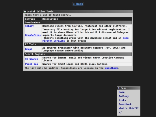 en/links/online-utils screenshot