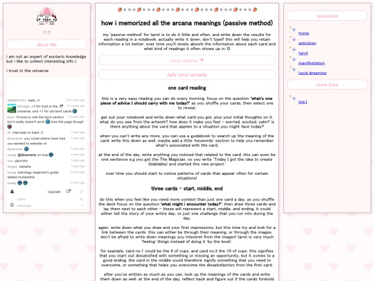 tarot/memorizing screenshot