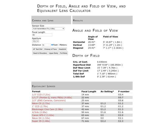 dof screenshot